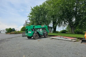 Heavy equipment machinery receiving mobile repairs by GMK Mechanical in Honey Brook, PA